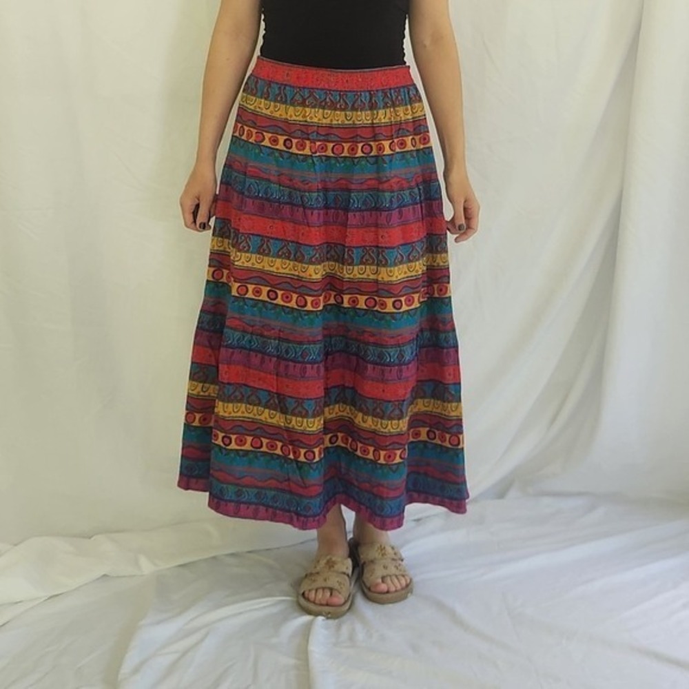90s IB Diffusion Colorful Cotton‎ Skirt